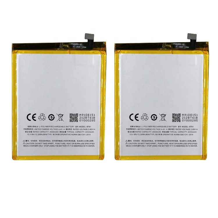 BT61 Премиум Акция длительный срок службы батареи сотового телефона 4000mah 3,85 v для Meizu M3 Note