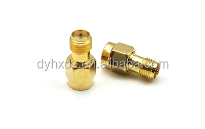 Brass gold-plated SMA Male plug to IPEX /U.FL/UFL Male Connector Straight