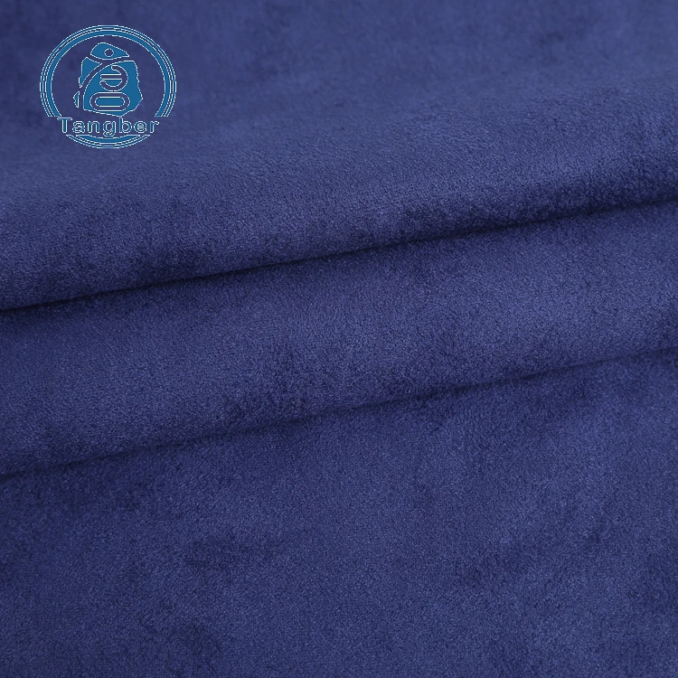 Golen supplier stretch knitting faux polyester scuba suede cloth fabric