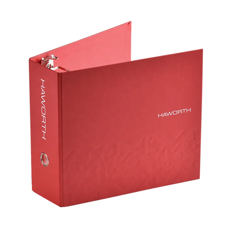 
Durable fabric/cloth cover 3 ring binders with company logo 