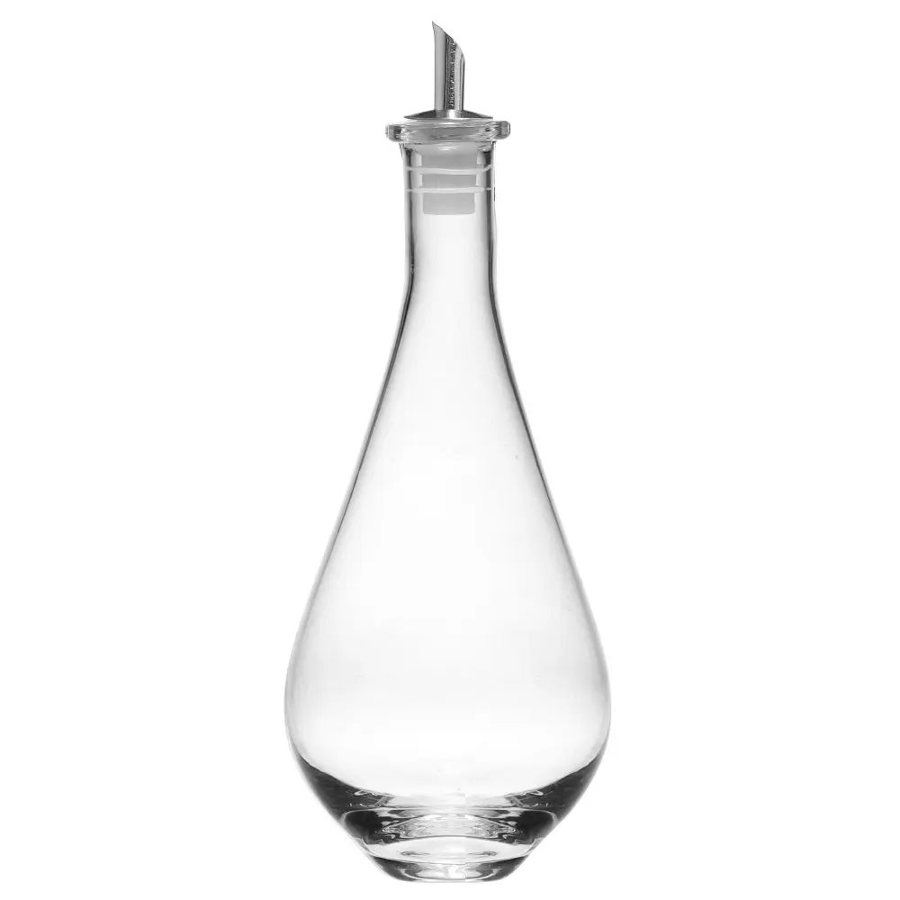 Hot Selling Handmade transparent Cooking Oil Glass Bottle with cork