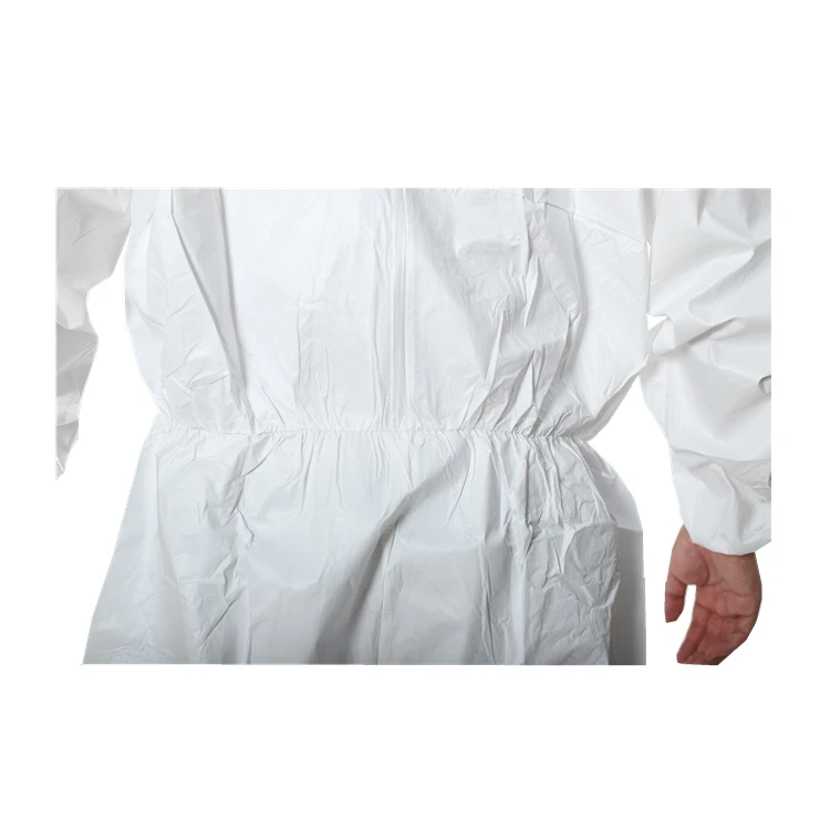 Disposable PP/Microporous Film coverall with hood and without boot nonwoven overall for painting