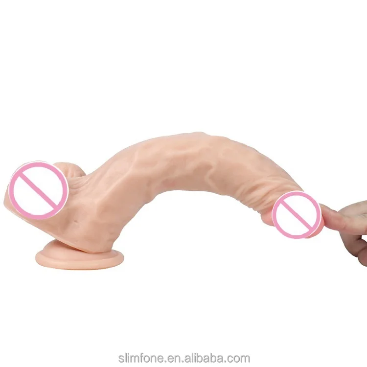 Flexible realistic dildos with suction cup adult sex toys for women