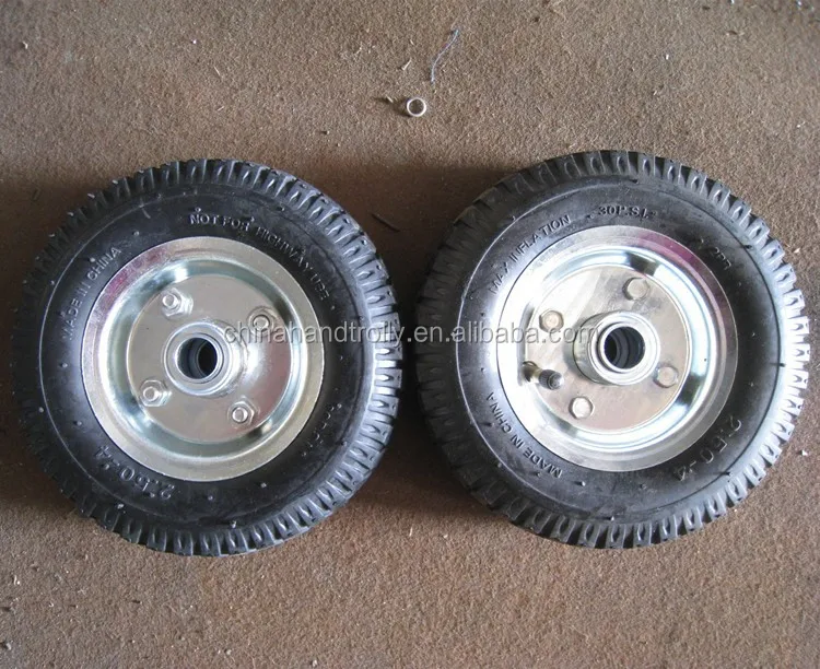 8inch 2.5-4 air rubber wheel for hand trolley cart