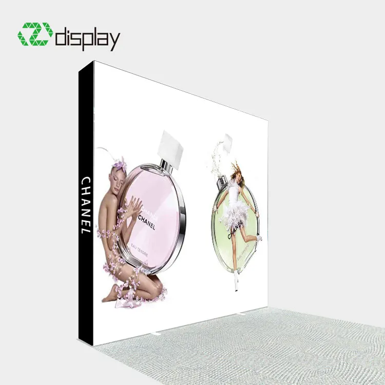 10x10ft LED  Custom Booth Exhibit Magnetic Backlit Pop UP Stands