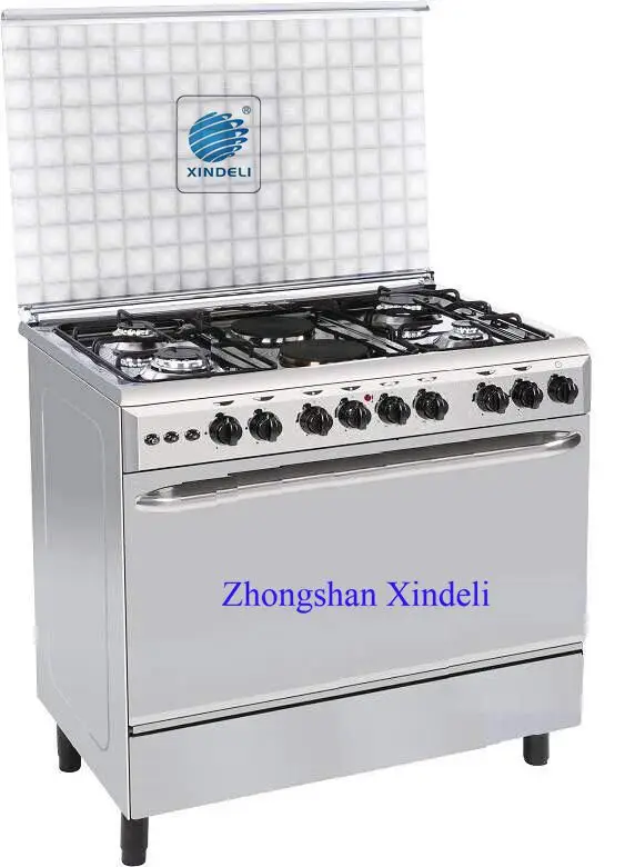 2017new product Free standing gas stove 900mm with mixed gaz electric cooker with auto ignition for CKD in Kenya