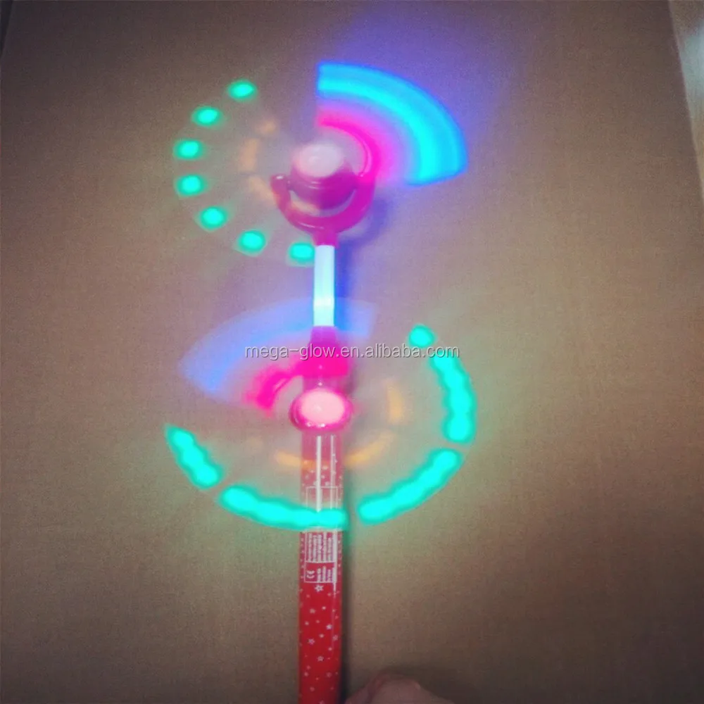 Factory Windmill Double-End LED Flashing Spinner Christmas 6 LED Double End Flashing Windmill Led Flashing Toy Windmills