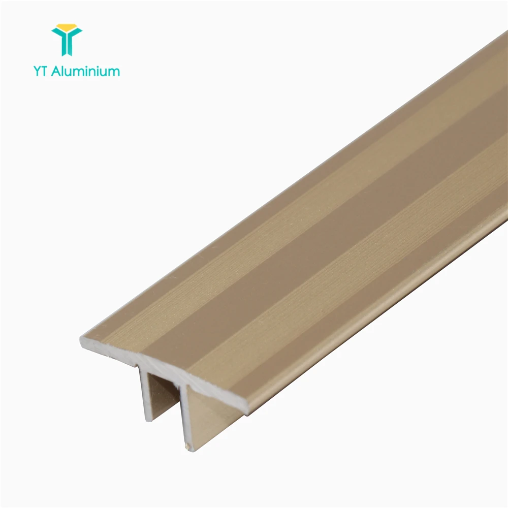 T-Strip Trim Aluminium Woodlike Threshold  26mm For  Floor Divider Strip