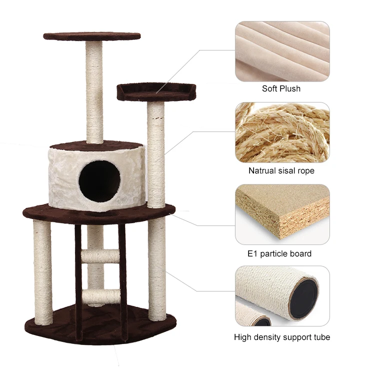 Cat Tree Tower Condo Play House Pet Scratcher