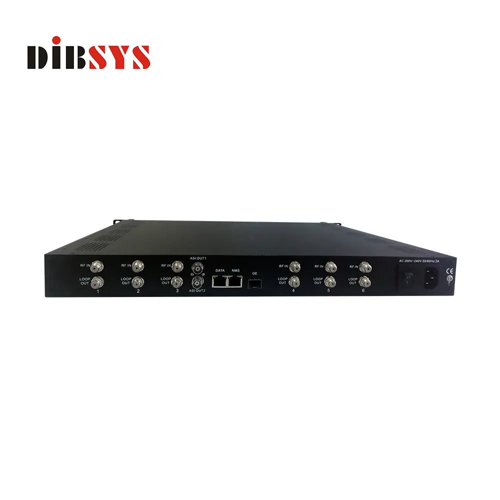 8-channel DVB-S/S2 satellite receiver transcoder