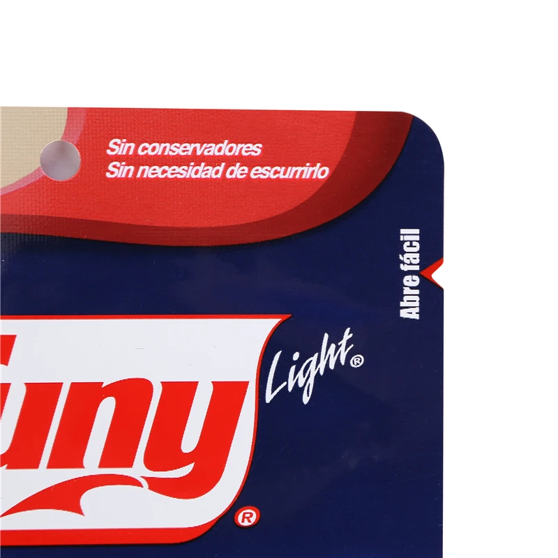 Rounded Corners Soft Package 3 Side Sealed Gravure Printing Frozen Vacuum Retort Microwave Food Pouch With Tear Notch