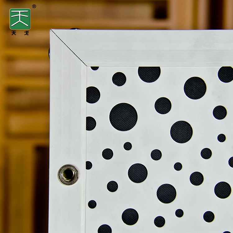 TianGe cylinder sound absorbing material absorber aluminium ceiling tiles