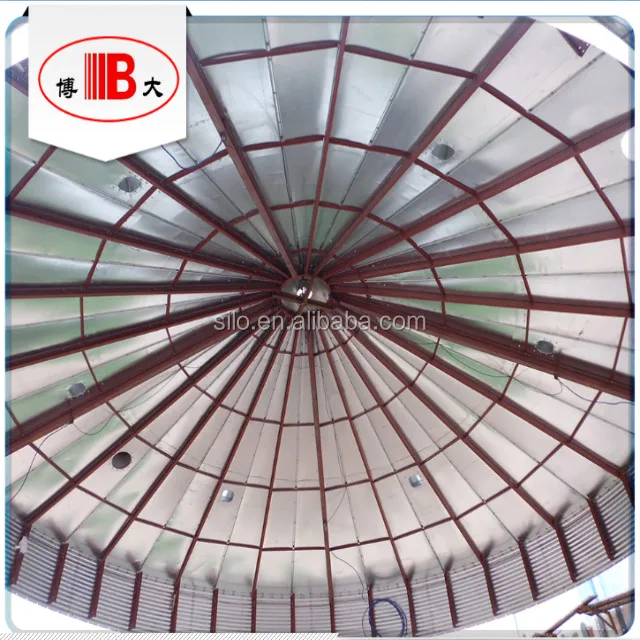 10000t galvanized grain storage tank silo with flat bottom selling on competitive price