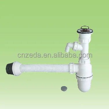 Basin drainer sink bottle Plumbing siphon/drainer pipe with strainer /bottle trap