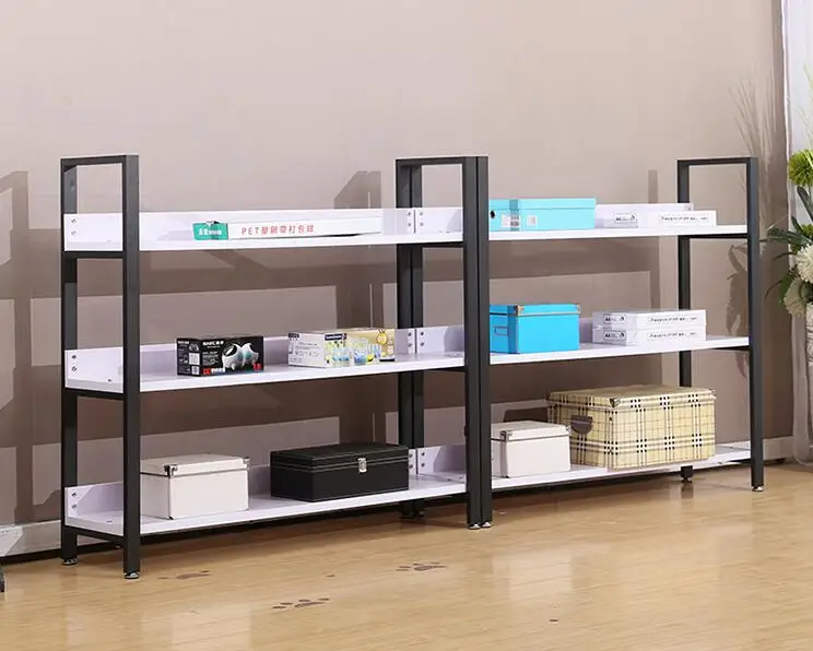 Flooring shelf display rack stand for groceries