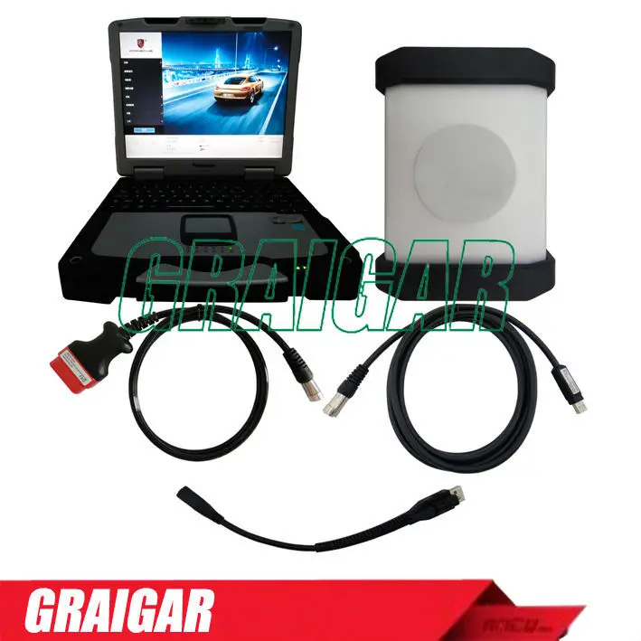 Multi Language Allscanner (Test 1996 ~ 2014 год) Piwis тестер II профессиональный инструмент тестер с CF ноутбука с программным