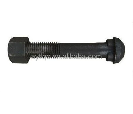 Rail Fish Bolt for rail fishplate with Nut & Washer