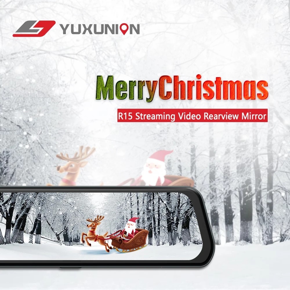 Yuxunion Newest Rear View Mirror Dual Front And Rear Dash Camera Best Buy with The Original Bracket