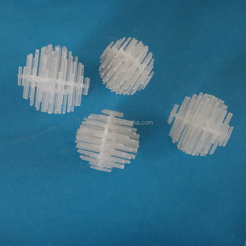 Plastic Polypropylene (PP) 38mm Igel ball for water treatment