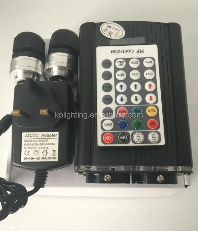 
RGBW 7 Colors Changing Dual Port Plastic Fiber Optic Projectors 