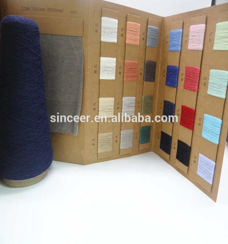 
1/18NM 70%Linen30% Tencel Linen yarn 