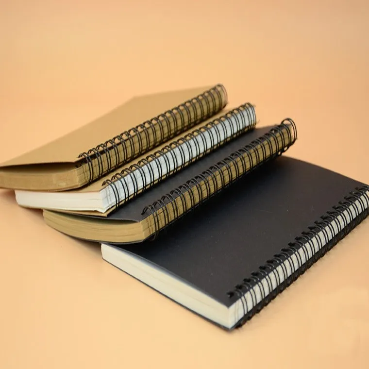 Hot selling custom printed fashion kraft paper cover spiral notebook making machine price