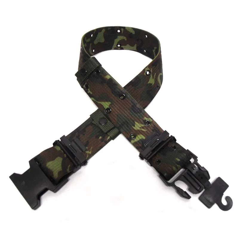 Adjustable Tactical Military Waist Belt Strap Hunting Survival plastic Buckle Nylon Belt