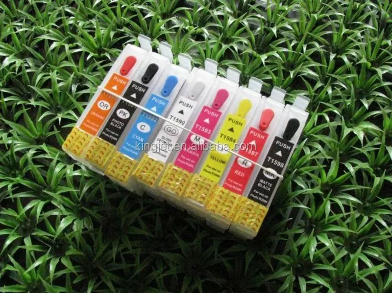 Refill ink cartridge & ciss for epson P400 407 408 with chips (8 colors)