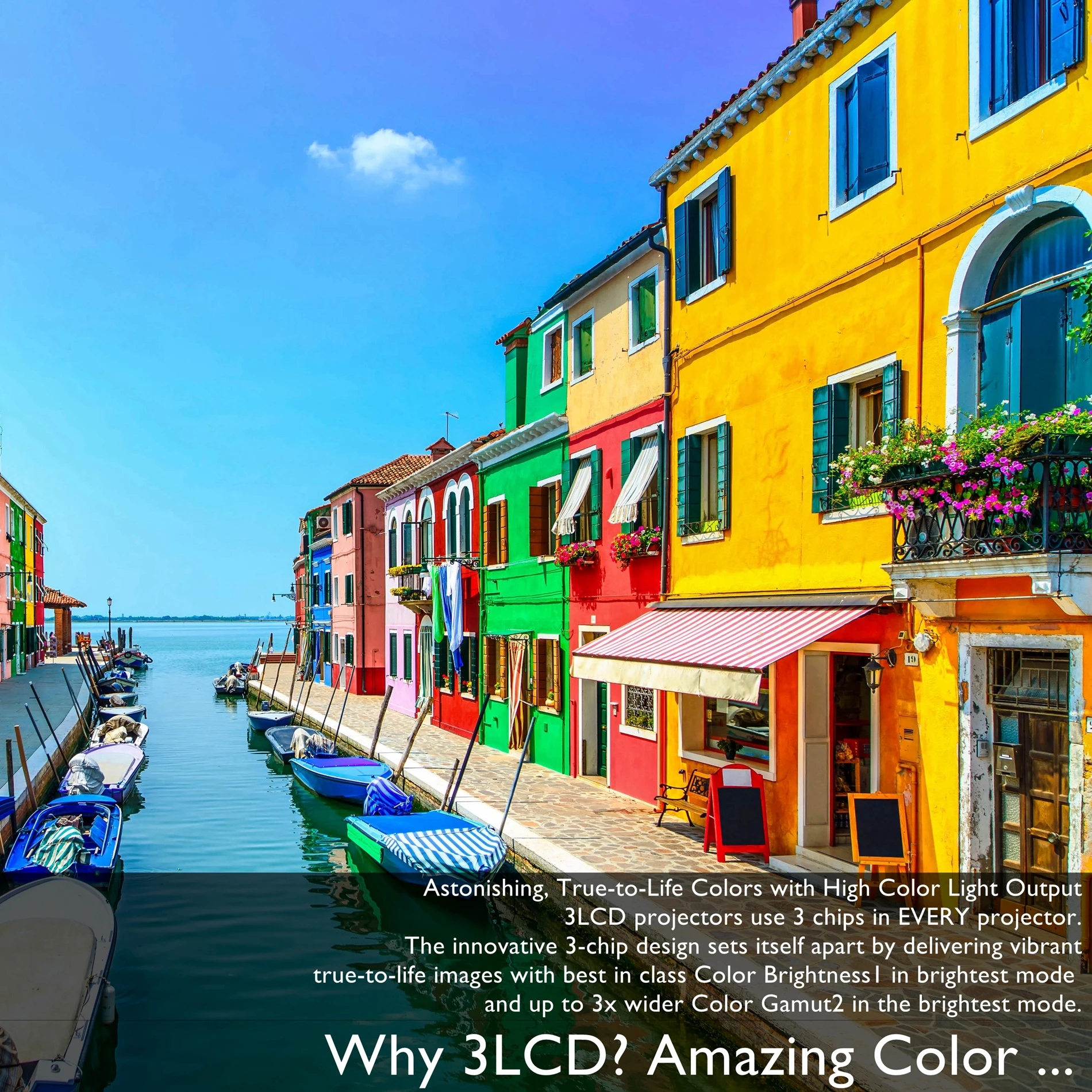 inProxima WU800UP Outdoor projector with 10000 Lumens 3LCD technology projection on Building Business Large Venue stage