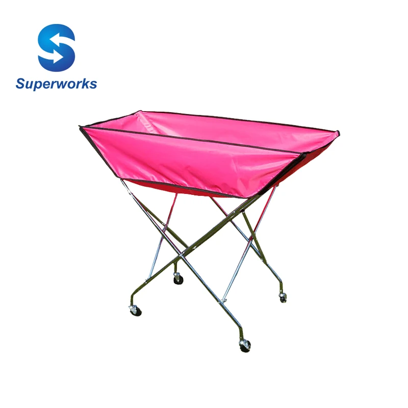 2017 steel frame foldable soccer volleyball football basketball ball carrier cart