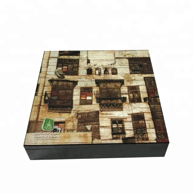 
hot sale saudi arabia market wooden chocolate date packaging box 