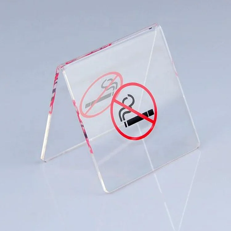 custom High quality acrylic  warning sign /no smoking sign from supplier