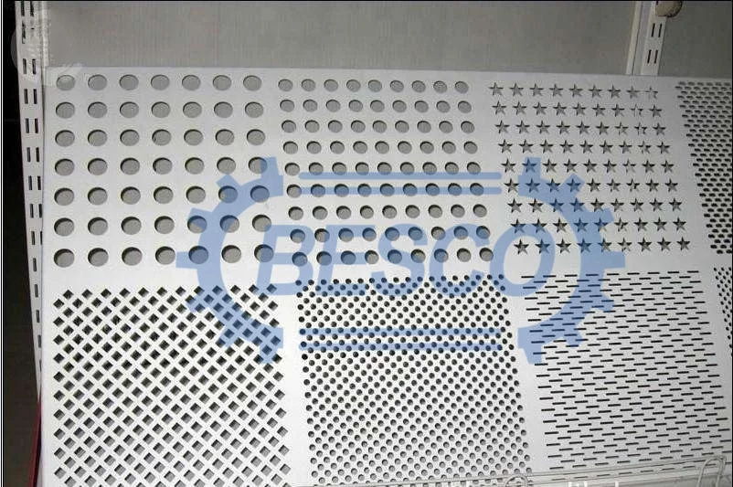 Hole Meshes Metal Sheet Perforating Machine J21S 100ton Deep Throat Punching Machine CNC Hydraulic Pressing Metal Products BESCO