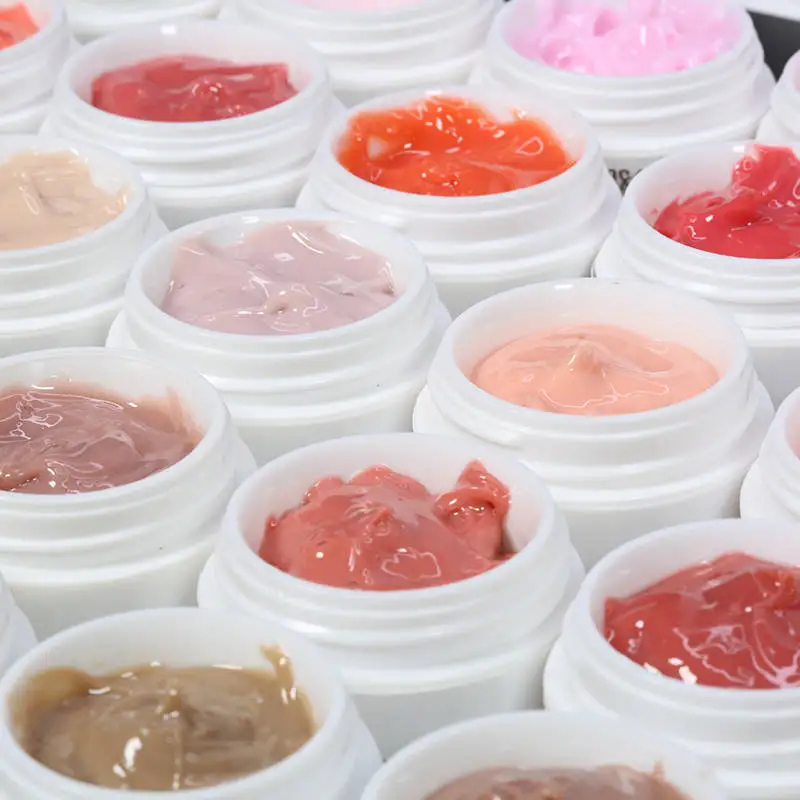 Professional salon quality for thick pink camfulage gel color gel