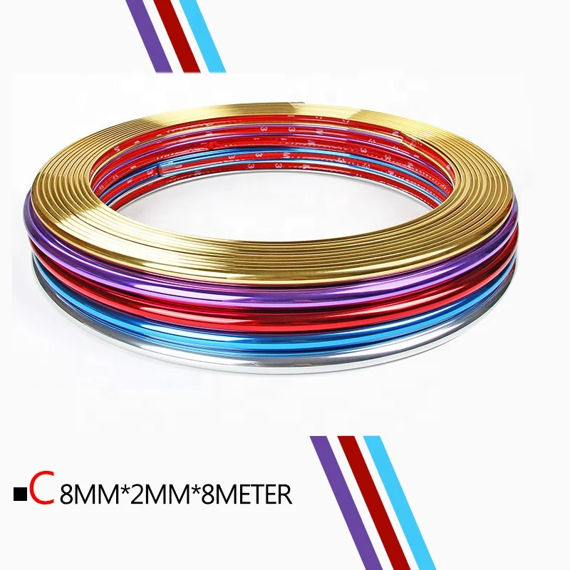 Color Rim Protector Ring Car Wheel Hub Rims Strips, Rubber Protective Strips