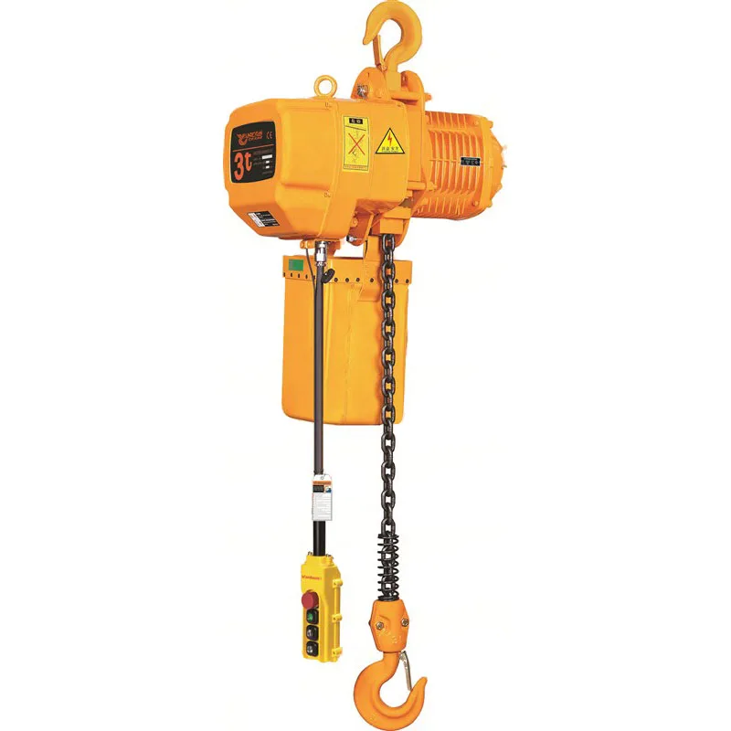 Fixed type electric chain hoist 3 ton for lifting and down in the warehouse