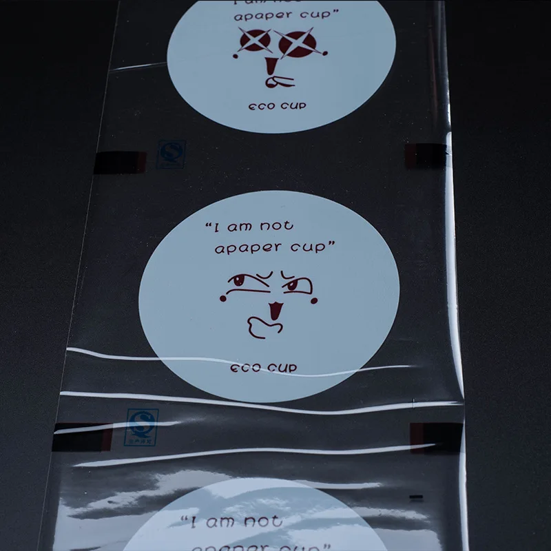 Cup Sealing Roll Film Packaging Film Lidding Film Transparent Custom Printed Pp/plastic Gravure Printing Laminated Material Soft