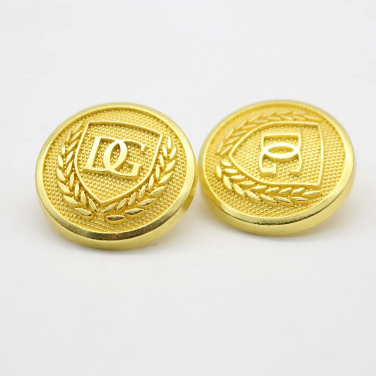
custom fancy metal gold military uniforms button 