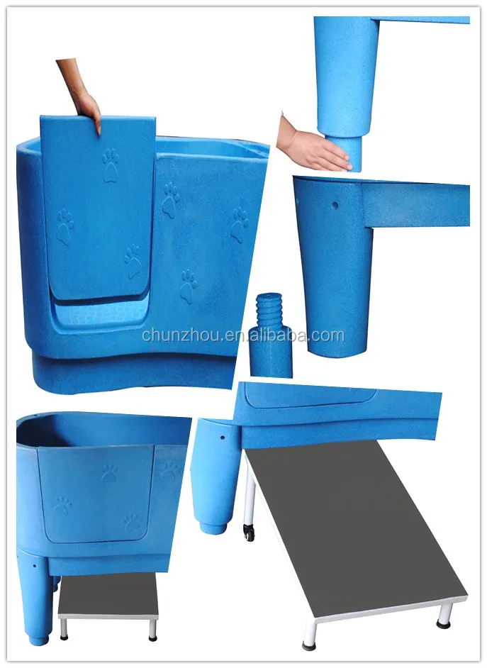 
High quality plastic pet bath tub/ pet grooming bath tub/H-111 