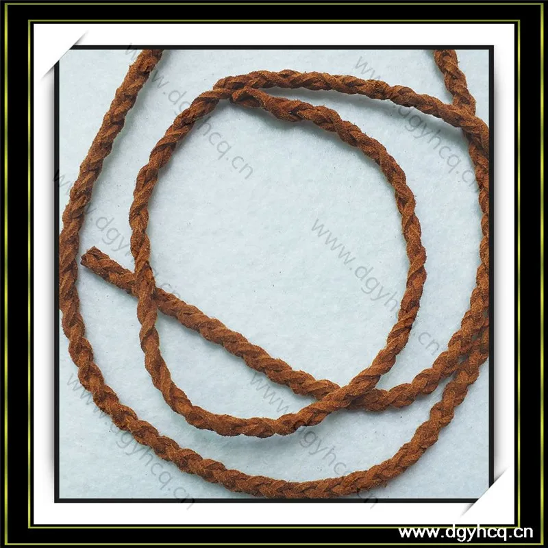 garment decorative leather lace weave bolo leather cord