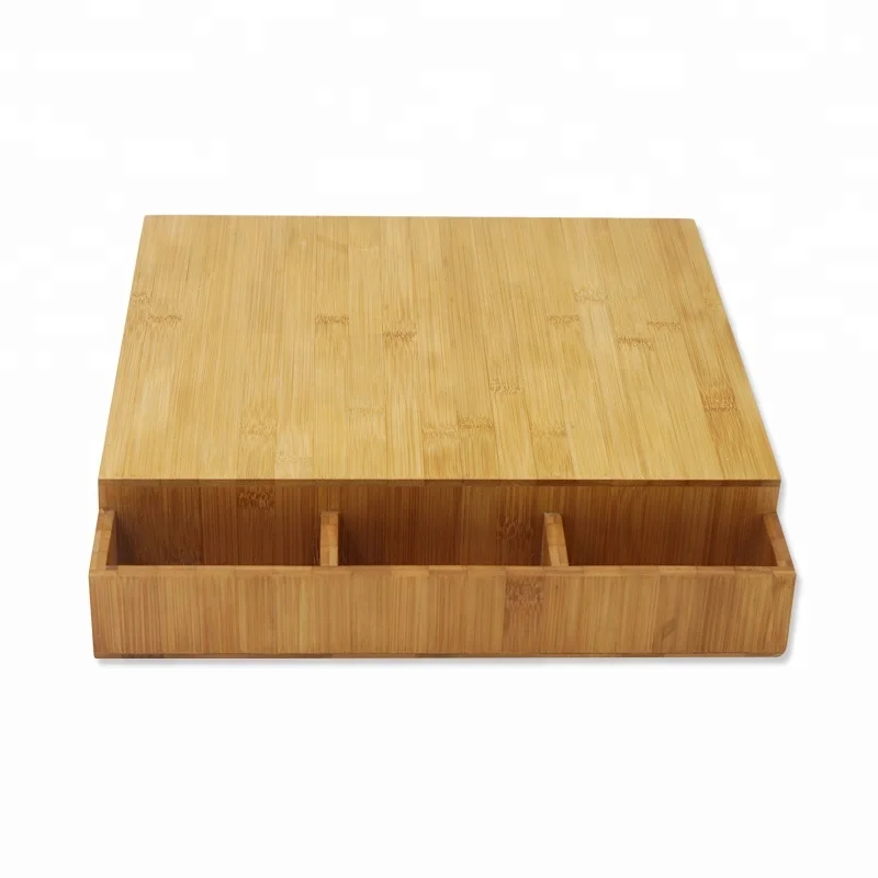 Bamboo Storage Drawers 36pcs Coffee Pod Holder Dispenser Compatible Dolce Gusto Capsule Holder