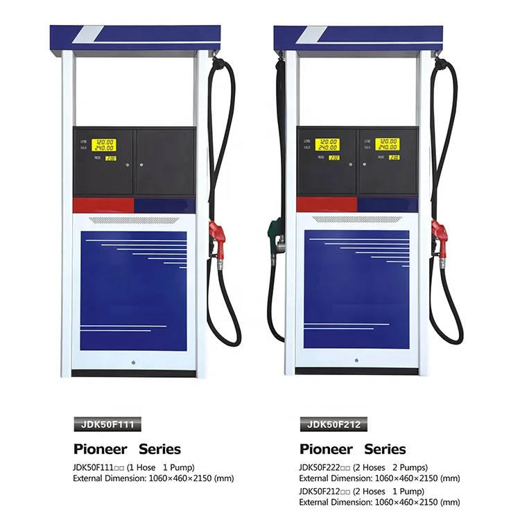 Pioneer series single hose one fuel pump digital fuel dispensers auto shut-off nozzle gas diesel dispenser