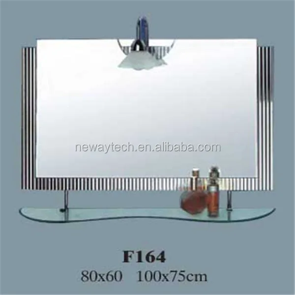 High quality wall mounted sliding bathroom mirror cabinet with shelf
