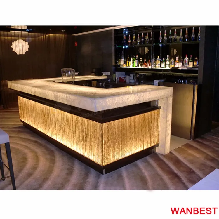 LED mobile bar counter portable bar counter for sale luminous top bar counter for event