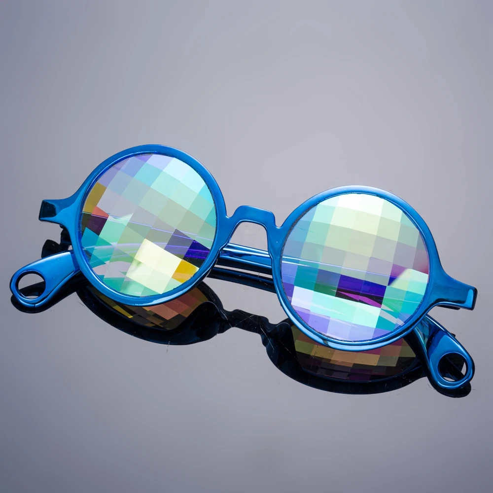 Top quality custom sunglasses 2018 fashionable crazy funny kaleidoscope glasses