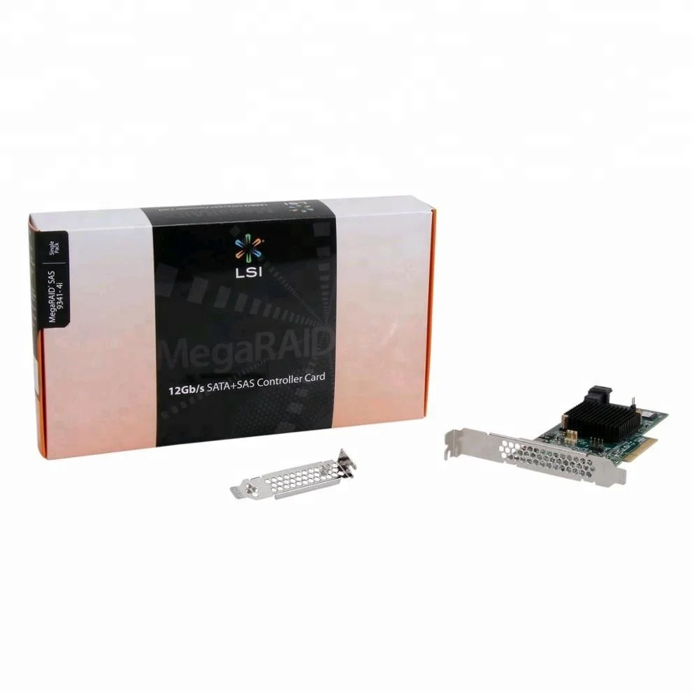 Новый оригинальный Broadcom Avago MegaRAID SAS 9341-4i/LSI 00419/Входная линия 4-портовый 12 ГБ/сек. Pcie 3 0 Sata + sas Raid контроллеры