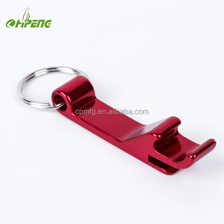 With Key Ring Bottle Opener Key Chain Bulk Blank Aluminum Bottle Opener Custom Shape Promotional Gifts Custom Logo Pantone Color