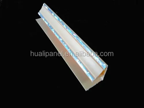 Brown PVC Corners Top and H PVC Ceiling Clips