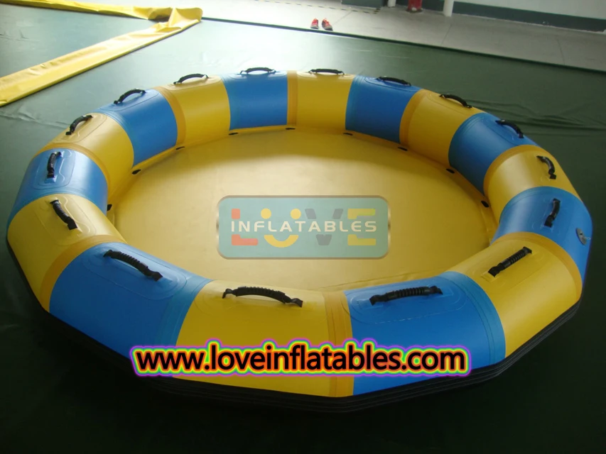 Water Ski Boat For Water Play Equipment / Towable Inflatable Rolling Donut
