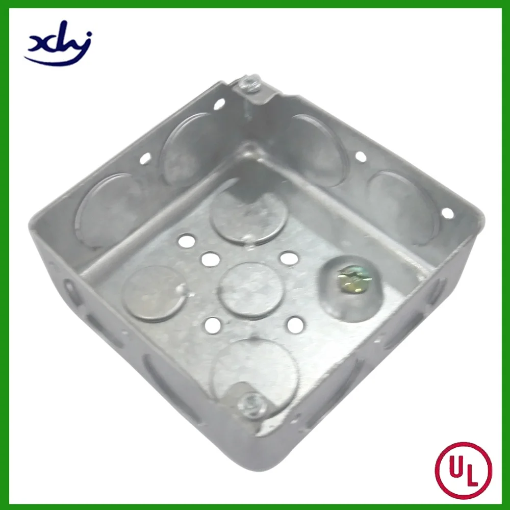 Сертификация UL, 4x4 с приподнятым заземляющим винтом EMT, стальной выходной ящик